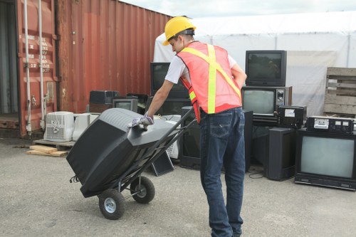 Careful handling of furniture during a Feltham move